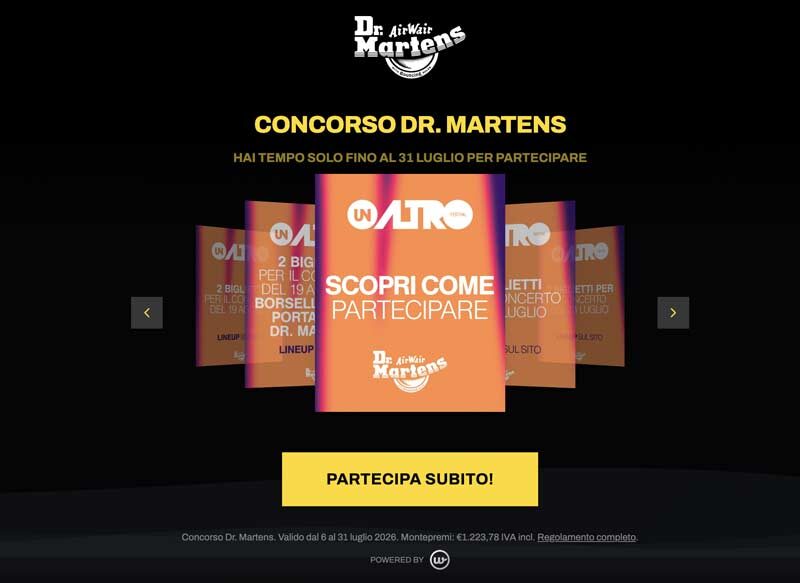 Dr Martens purchase-based Instagram promotion