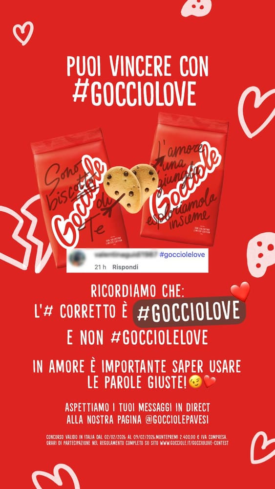 Gocciole Valentine’s Day contest