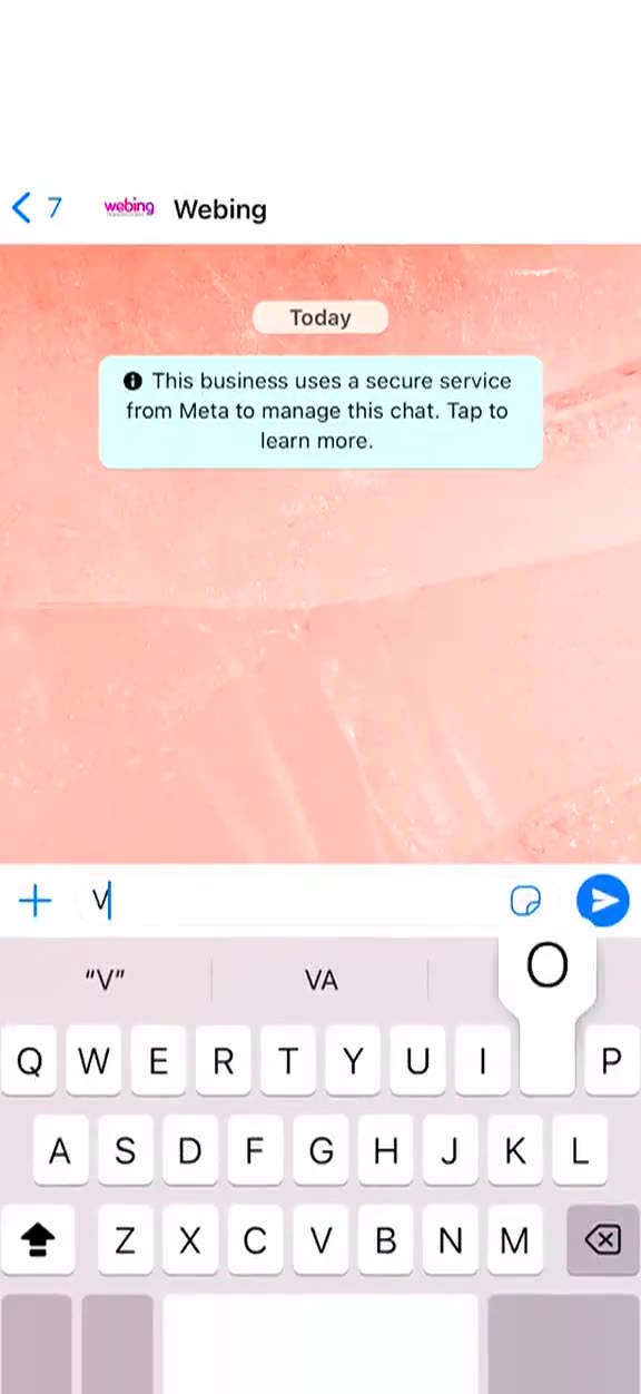 The VOICEGASMIC campaign: enter by sending a voice message in chat